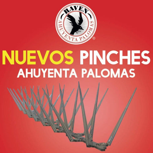 Pinches X 3 Espanta Palomas Raven Original Unico 50 Cm C/u 1