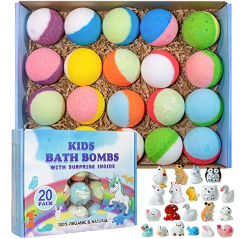 Yekery Set De Regalo De Bomba De Baño Con Juguetes 0