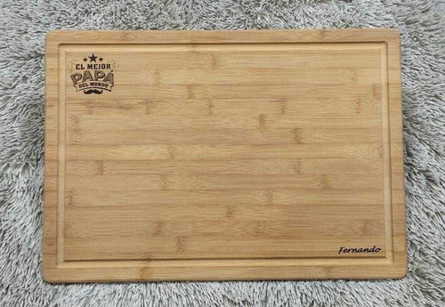 MT Maderas Personalized Bamboo Family Serving Board 1