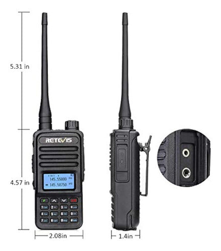 Retevis Rt85 Walkie Talkies De Largo Alcance, Banda Dual, 20 2