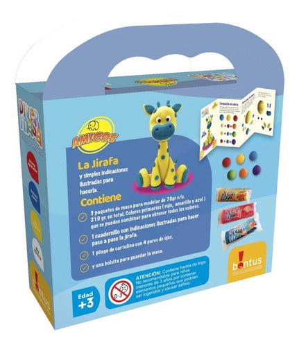 Bontus Diver Masa La Jirafa Play Dough Set 210g 1