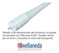 Pack of 10 Glowlux 45W 240cm LED Cold Light Tubes - E.A. 1