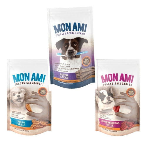 Mon Ami Natural Snacks Combo for Dogs x 3 0