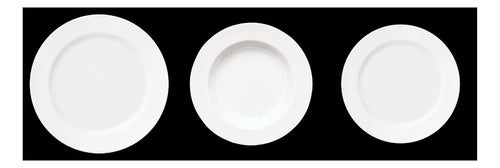 Set X 18 Plato Playo Hondo Postre Germer Capri Porcelana C 3