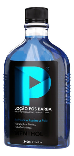 Loção Pós Barba Play Barber 240ml Menthol Atacado Com 12 Und 5