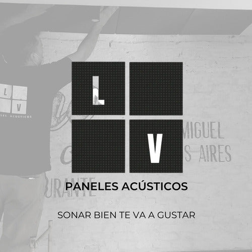 Panel/ Placa Acústico Liso Profesional 50 X 50cm 30mm 3