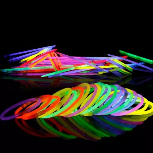 50 Chemical Neon Glow Bracelets Party LED Glowsticks 2
