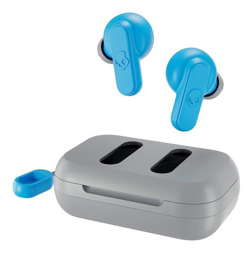 Auriculares Inalambricos Skullcandy Celeste Y Gris In-ear 0