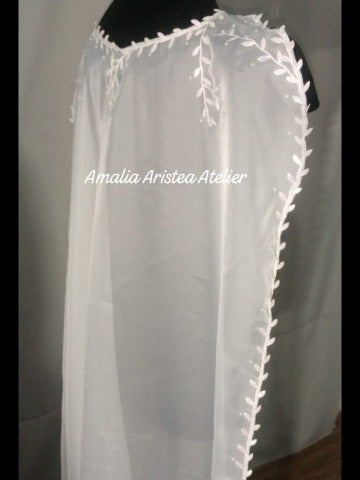 Amalia Aristea Atelier Capa Para Novia. Tunica Voile 6