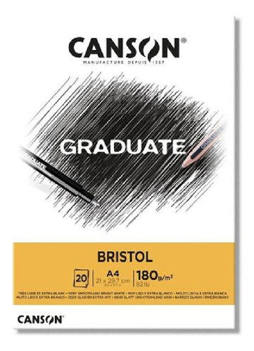 Canson Block Graduate Bristol A4 180gr 20h 0