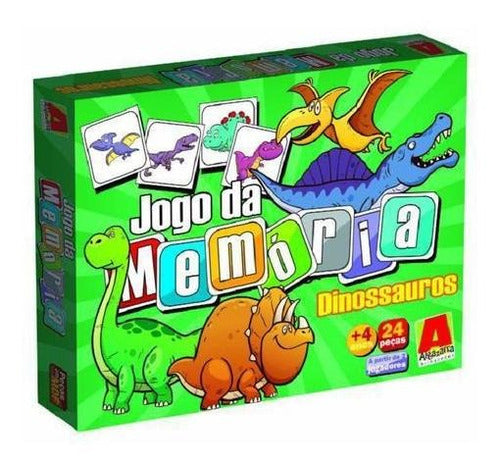 Jogo Memoria Em Madeira Dinossauros 5058 Algazarra 0