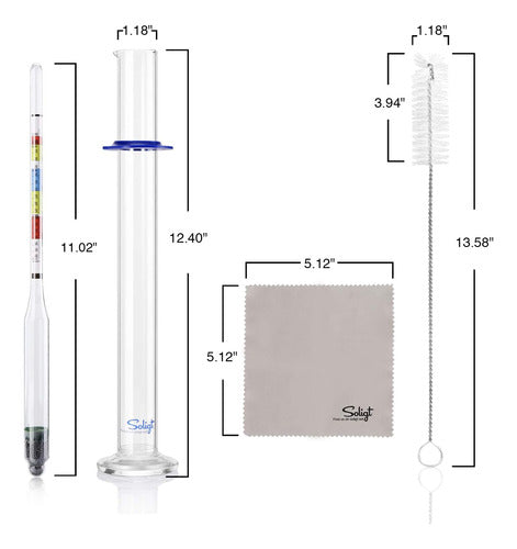 Kit De Prueba Triple Escala Para Vino Y Bebidas - 3 Medidas 4