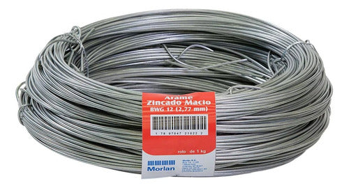 Arame Galvanizado Liso 5kg Médio Nº12 Bwg 12 Fio-2,76mm 1