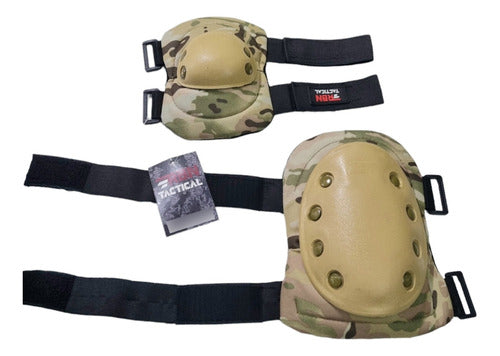 Kit Rodillera Y Codera Army Tactico Multicam Uca Univers Rbn 2