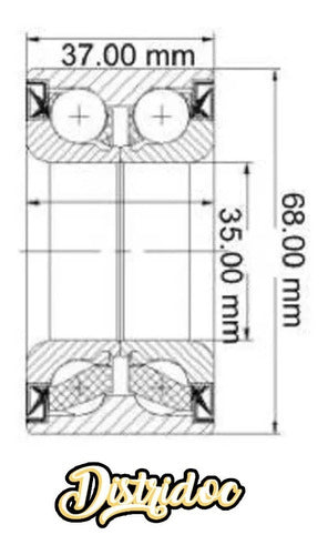 SKF Front Wheel Bearing Kit X2 for Fiorino Palio Siena 3