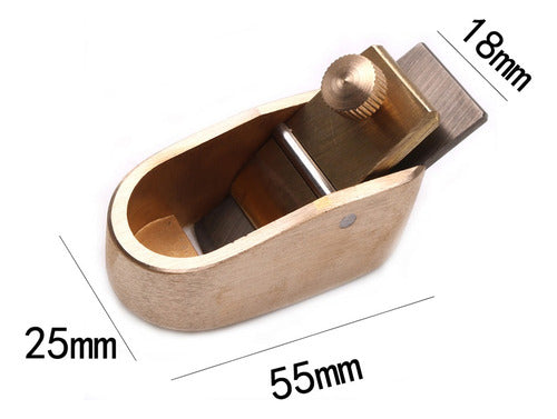 Plaina Carpintaria Convexa Sole Latão Luthier Cutter Curvo 1