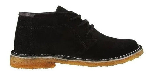 Izzi Bota Crepe Fray Mocho Invierno Cuero - Lopez Calzados 0