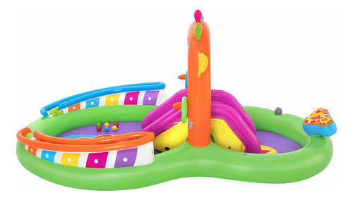 Piscina Inflable Interactiva Infantil Ovalada Música Bestway 2