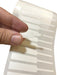 MR 6 Rolls Adhesive Labels Jewelry 3200 Units Optical 65x11 mm 2