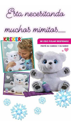 Hasbro Kreker My Sneezing, Purring, Eye-Moving Polar Bear 5