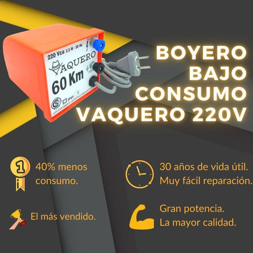 Boyero Eléctrico 60 Km 220v Vaquero 2 Joules Certificado 1