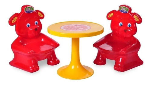 Rondi Kids Table and Chair Set - Bear Model - My Sky Blue 0