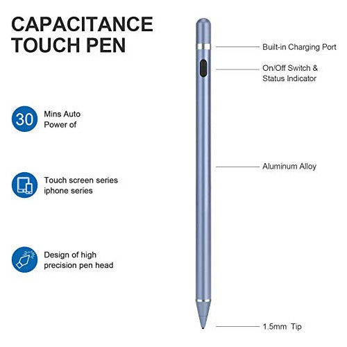 Maylofi Active Stylus Pen Compatible with iPhone/iPad/Samsung/Android 1