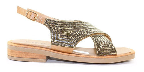 Belsoulye Women's Sandals with Glitter Details for Summer Czapa 0