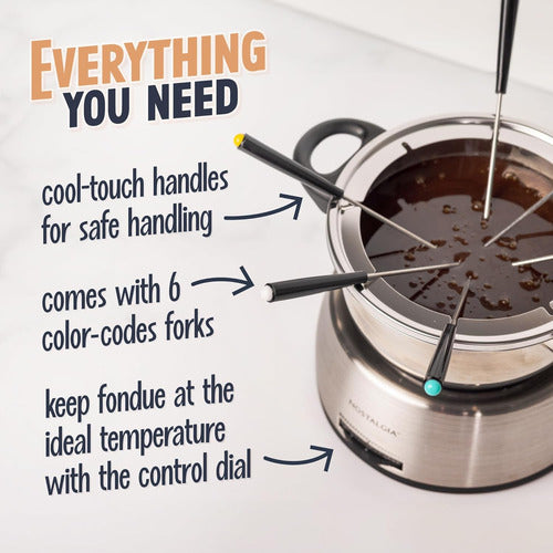 Tetera Eléctrica De Fondue Para Queso Y Chocolate De 6 Tazas 3