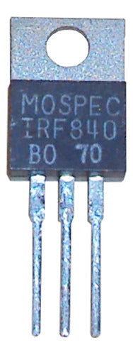 Transistor Fet Mosfet Irf840 (6 Peças) Irf840 Rf840 F840 3