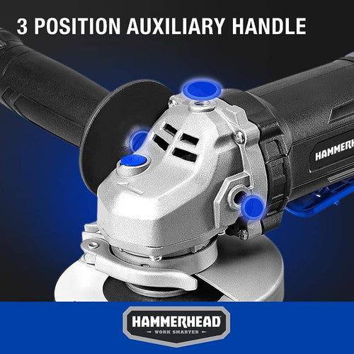 Hammerhead 6-Amp 4-1/2 Inches Angle Grinder with 3 Pieces 3