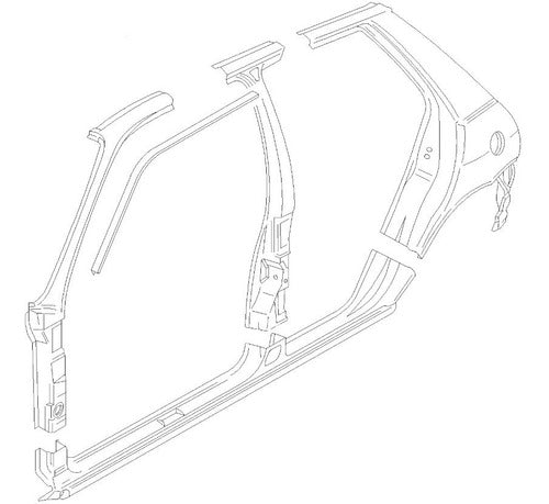 Lateral Der. (5 Ptas) -original- Ford Fiesta 1996-99 0