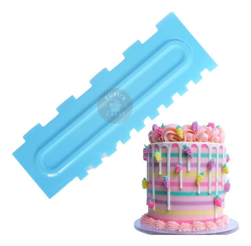 Tutu's Cakes Double Texture Stripe Scraper 0