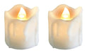 LED Electronic Melted Candles Warm Light Pack of 6 1