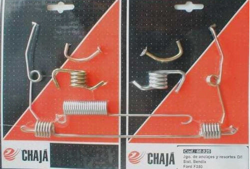 CHAJA Kit Juego Anclajes y Resortes Zapatas Freno Ford Duty - CH 60025 3