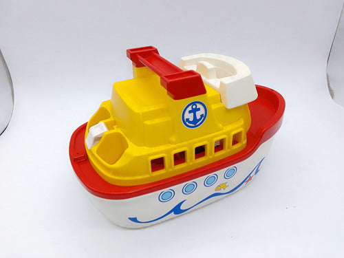 Barco Navio Playmobil Geobra Brinquedo 2015 No Estado 27 Cms 1