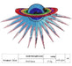 Genérica Aplique Parche Bordado Planeta Mod. 1 1