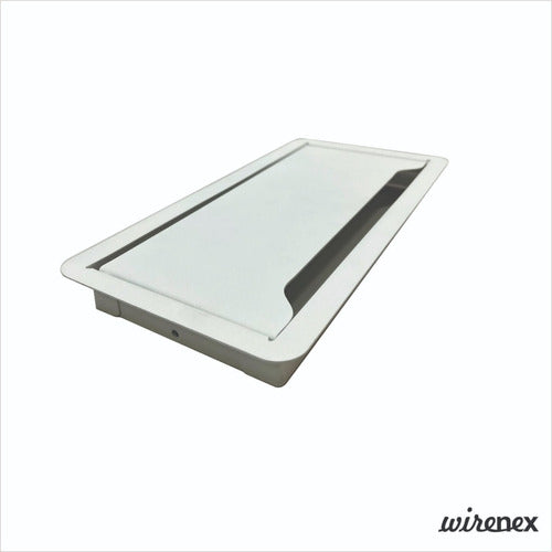 Wirenex Metal Cable Management Cover in White, Black, and Gray 5