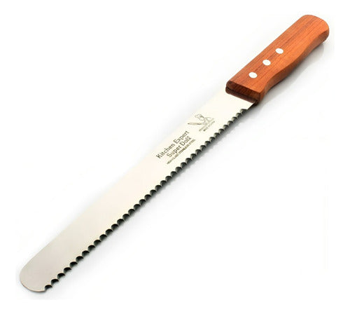 Angy Serrated Pastry Knife 43cm Wooden Handle 0