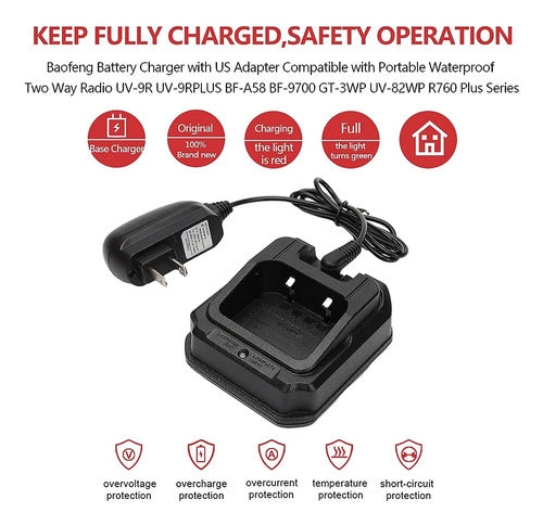 Baofeng Battery Charger Base with US Adapter 1