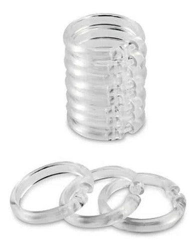 Todo Barato Set of 12 Plastic Shower Curtain Rings 0