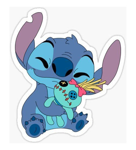 Kit Com 20 Adesivos Personalizados Do Stitch 2