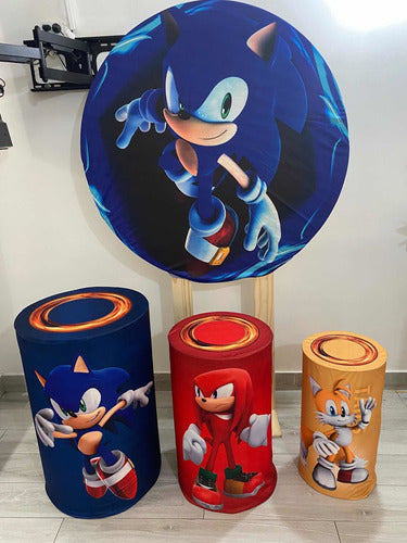 Sonic Birthday Background and Panels Rental 1