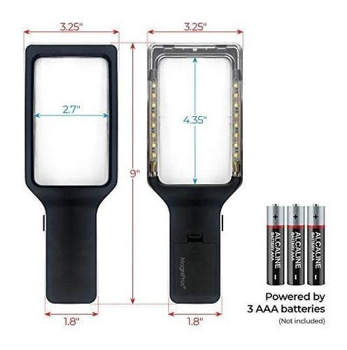 Lupa 4x Con 10 Led Antirreflejos Regulable 5