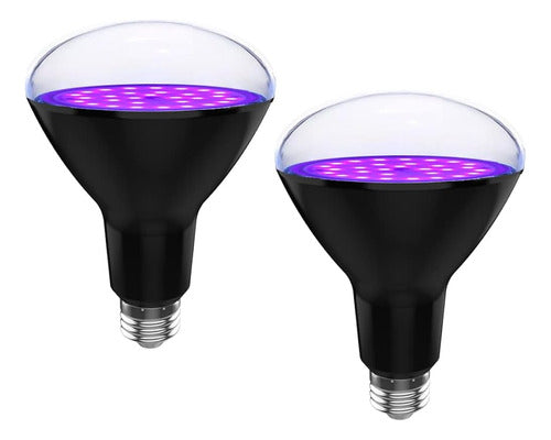 U4GLORY Bombillas Led Negras 15W 2 Pack (Equivalente A 100W) 0