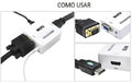 Conversor Adaptador Vga A Hdtv Tv Monitor Proyector Full Hd 3