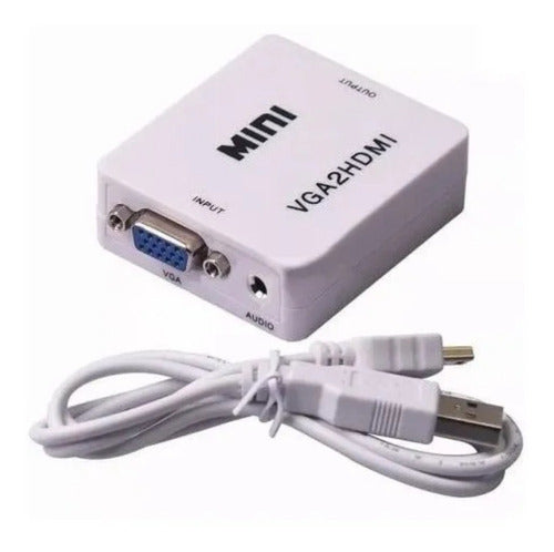 VGA to HDMI Adapter Converter with Audio - Pronext 0