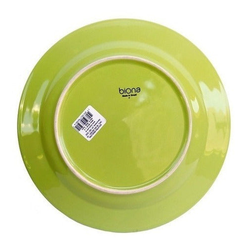 Round Ceramic Dessert Plate, Yellow or Green, 18 cm 8