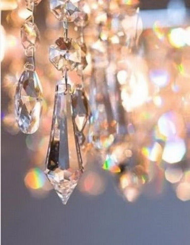 Faceted Crystal Pendulum 5.5 cm. Decoration. Handcrafted - Set of 50 3