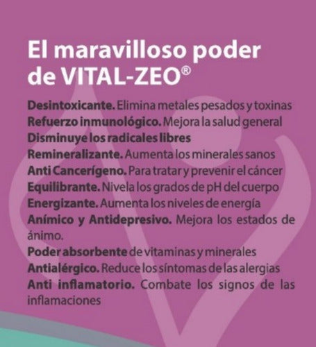 Vital Zeo Clinoptilolita Micronizada Y Activada  4 Unidades 7